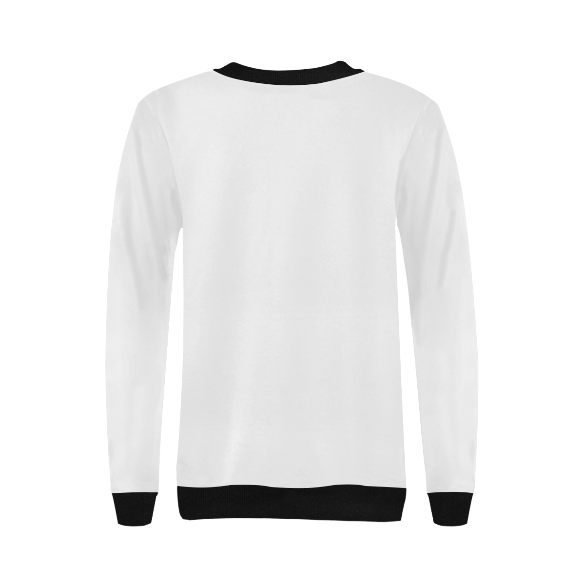 Women's Rib Cuff Crew Neck Sweatshirt (Model H34)