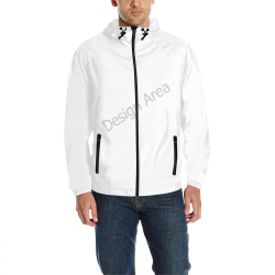 All Over Print Quilted Windbreaker for Men (Model H35)