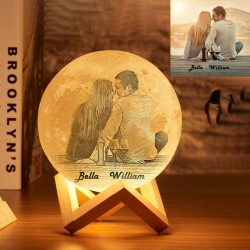 Photo Engraved Moon Lamp (18cm/7.1)