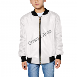 Kids' All Over Print Bomber Jacket (Model H40)