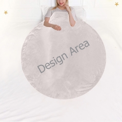 Circular Ultra-Soft Micro Fleece Blanket 47"