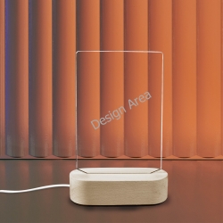 Acrylic Photo Panel with Lighted Stand