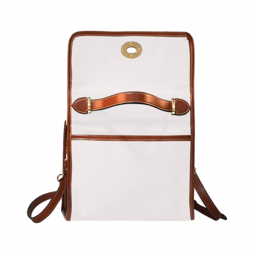 Waterproof Canvas Bag-Brown (All Over Print) (Model 1641)