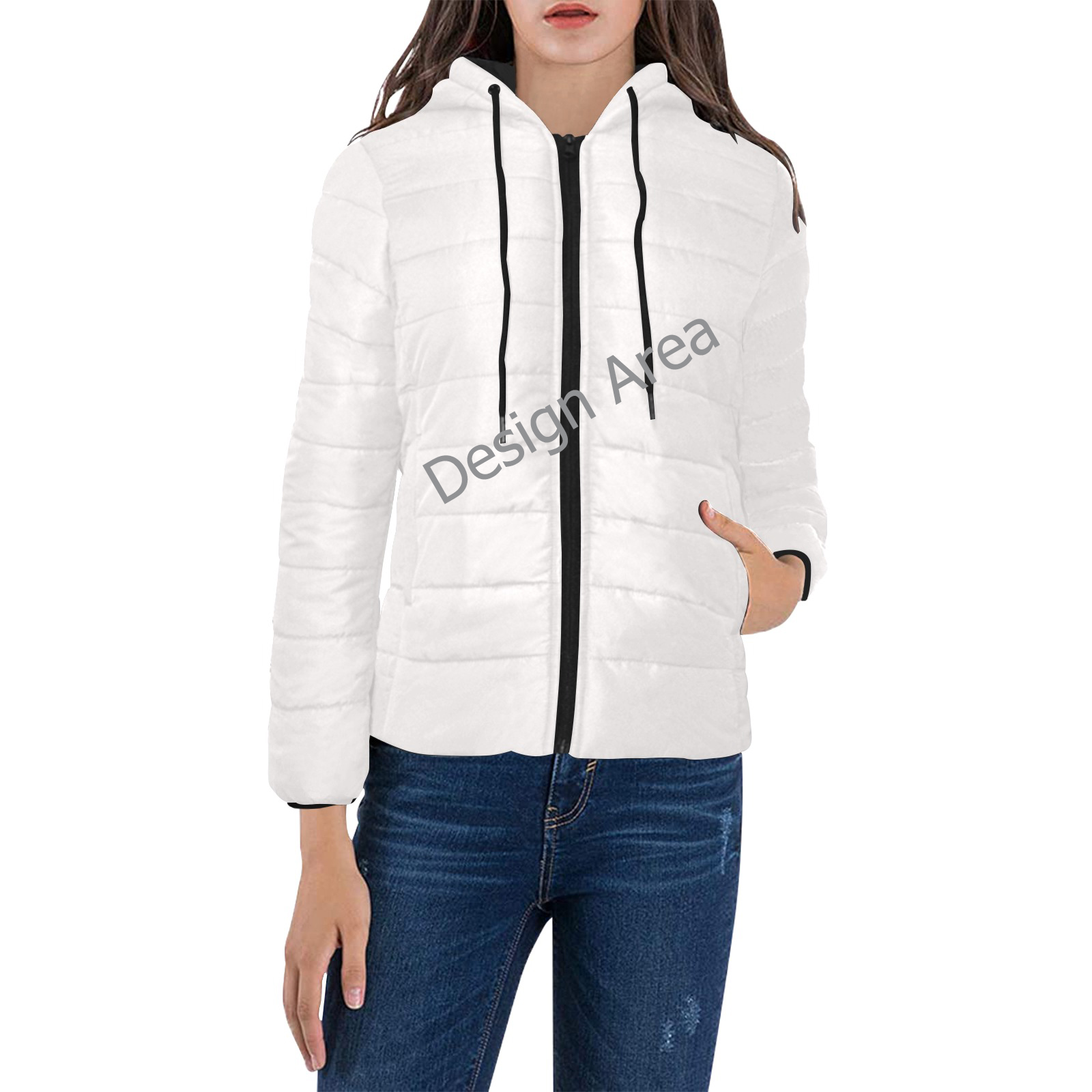 Women's Padded Hooded Jacket (Model H46)