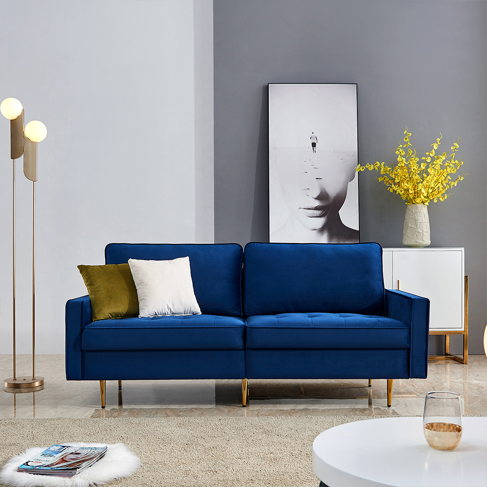 Modern Velvet fabric sofa - Bule