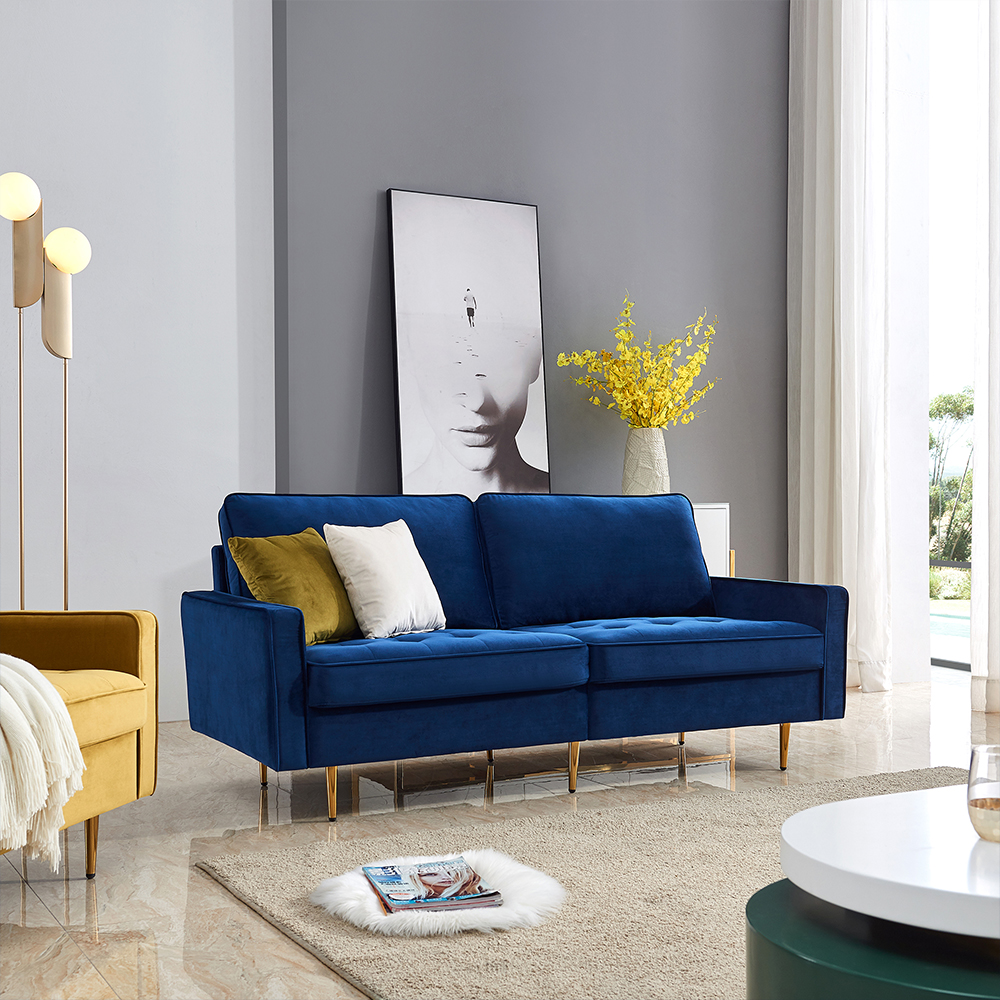 Modern Velvet fabric sofa - Bule
