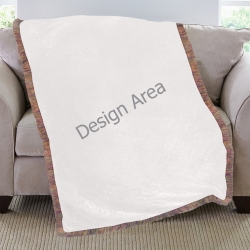 Ultra-Soft Fringe Blanket 40"x50" (Mixed Green)