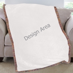 Ultra-Soft Fringe Blanket 60"x80" (Mixed Green)