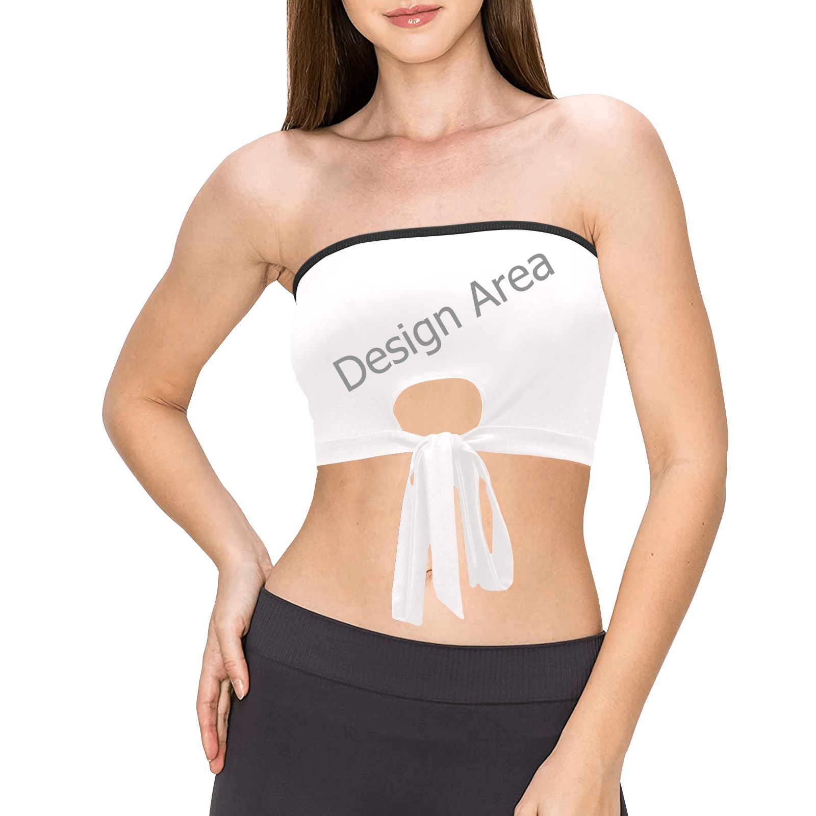 Women's Tie Bandeau Top (Model T66)