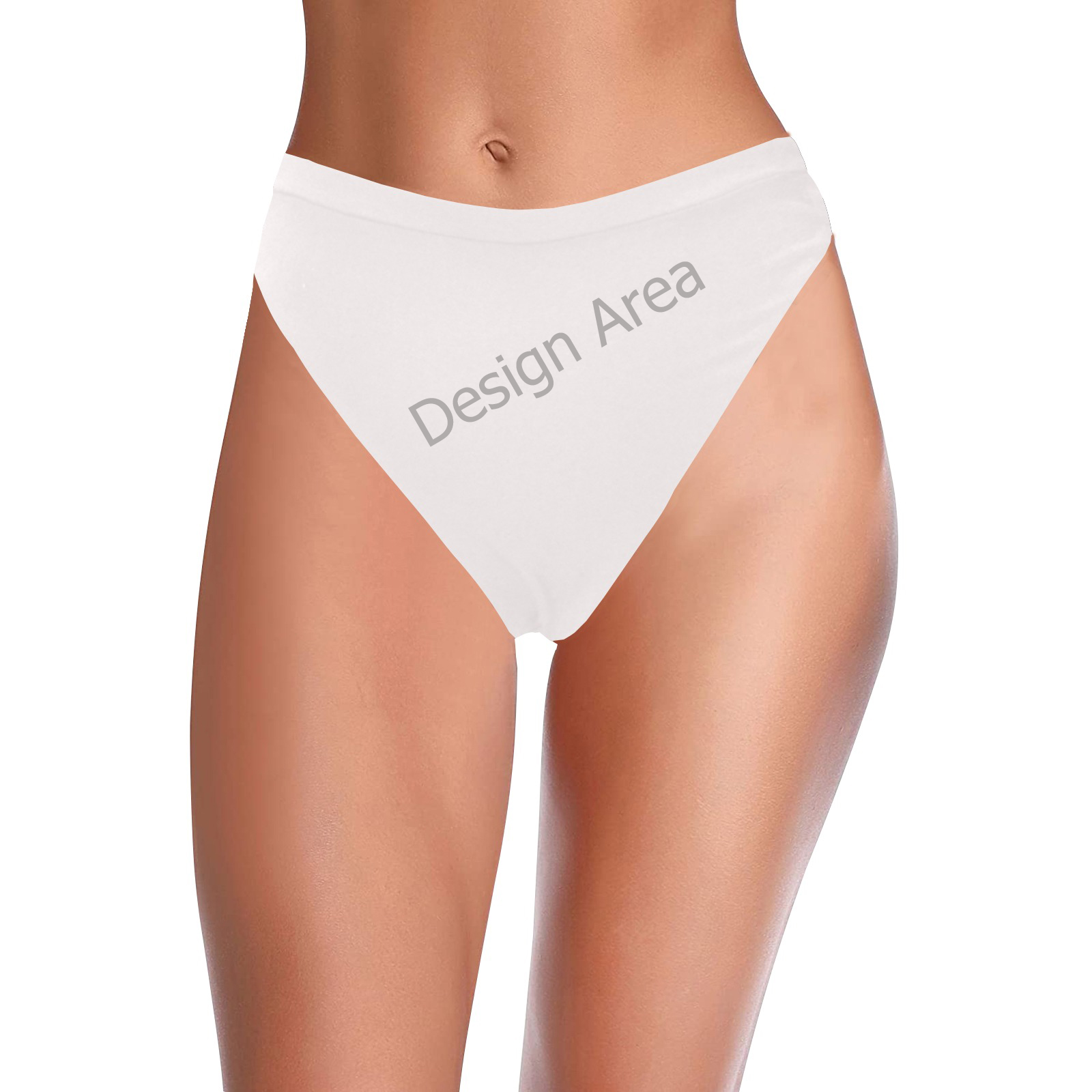 High-Waisted High-Cut Bikini Bottom (Model S07)