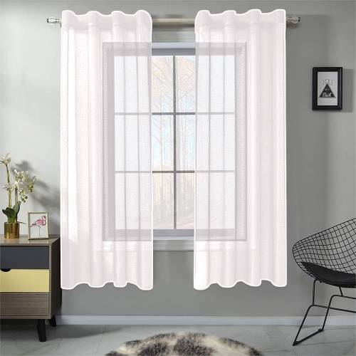 Gauze Curtain 28"x63" (Two-Piece)