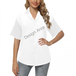 All Over Print Hawaiian Shirt for Women (Model T58)