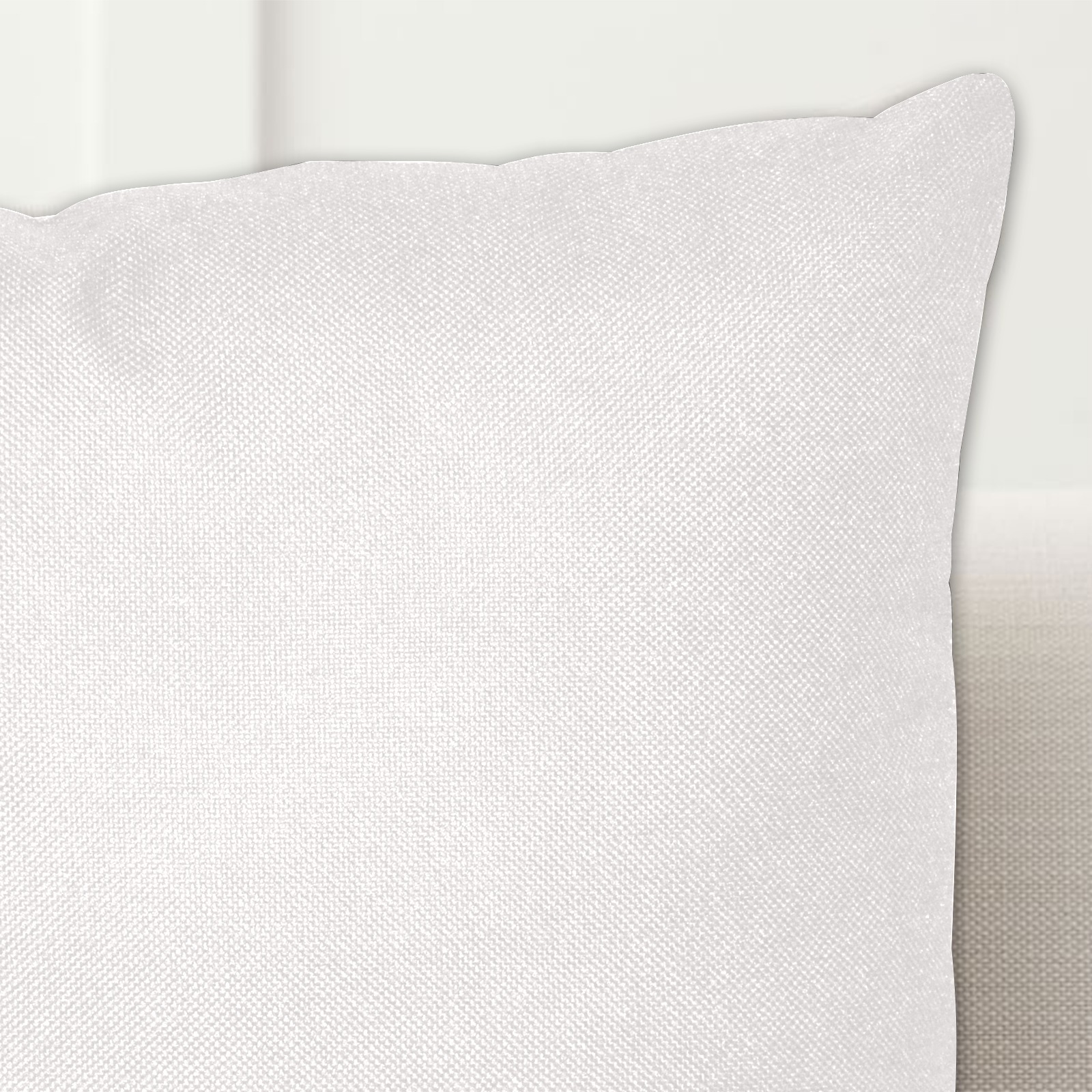Linen Zippered Pillowcase 18"x18"(One Side&Pack of 2)