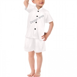 Little Boys' V-Neck Short Pajama Set