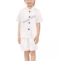 Little Girls' V-Neck Short Pajama Set