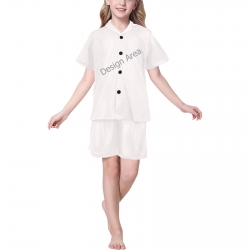Big Girls' V-Neck Short Pajama Set