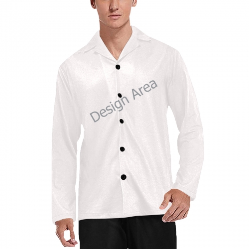 Men's V-Neck Long Pajama Top