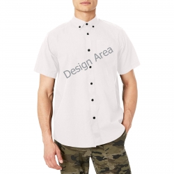 Men's Short Sleeve Shirt with Chest Pocket (Model T53)