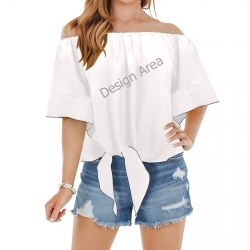 Off Shoulder Knot Front Blouse (Model T71)