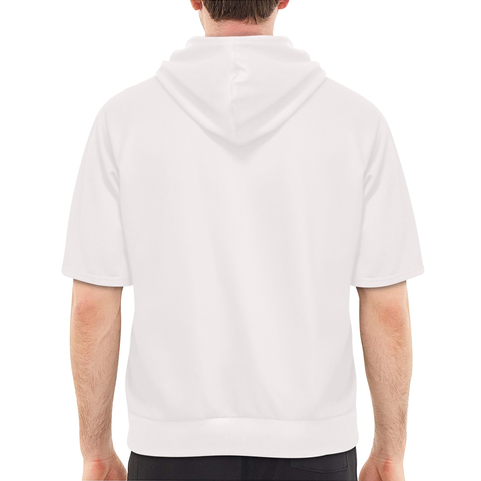 Men's Short Sleeve Fleece Hoodie (Model H54)