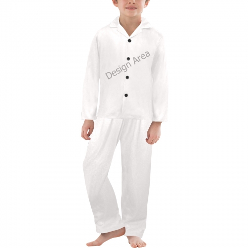 Big Boys' V-Neck Long Pajama Set