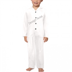 Little Boys' V-Neck Long Pajama Set (Sets 02)