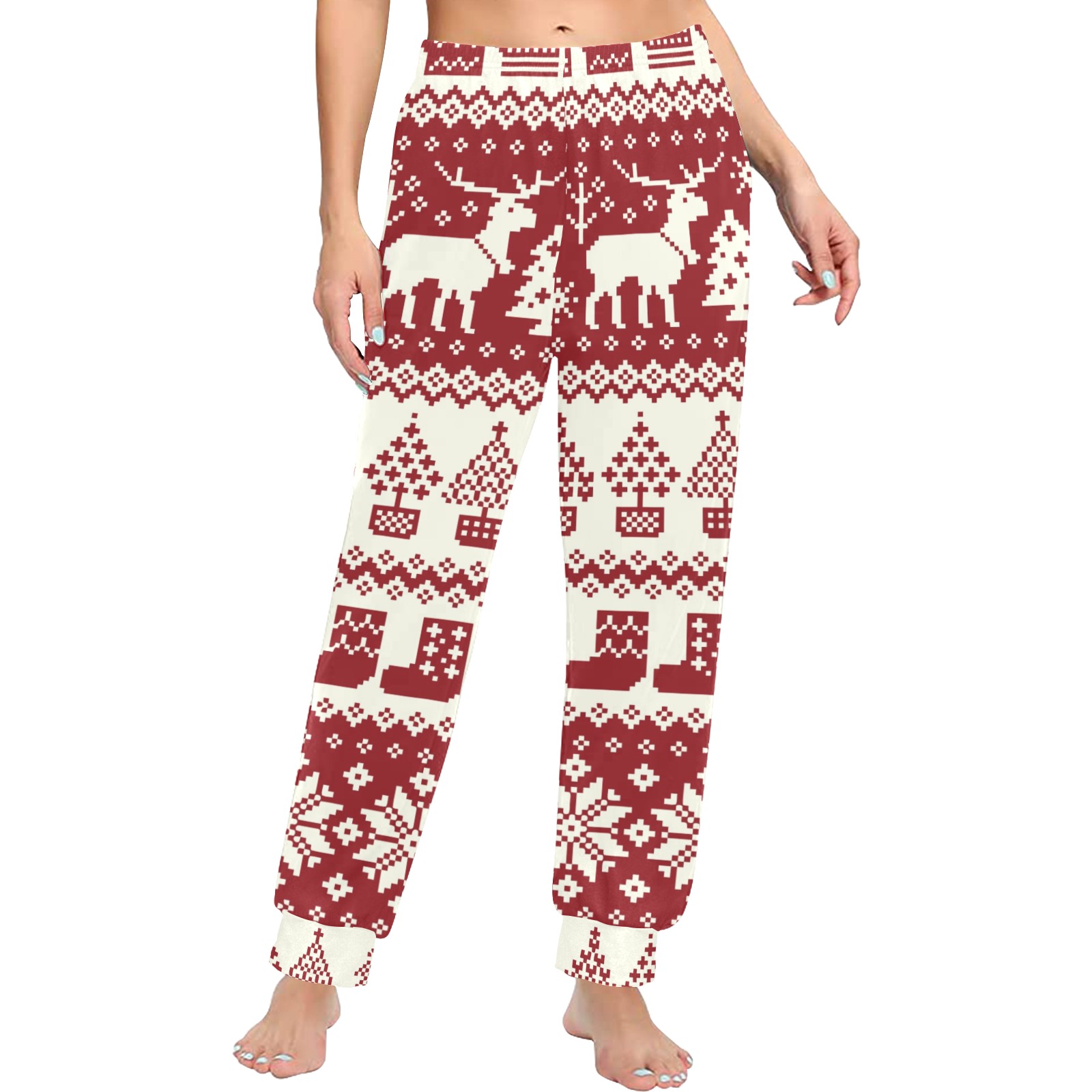 Women's All Over Print Pajama Trousers