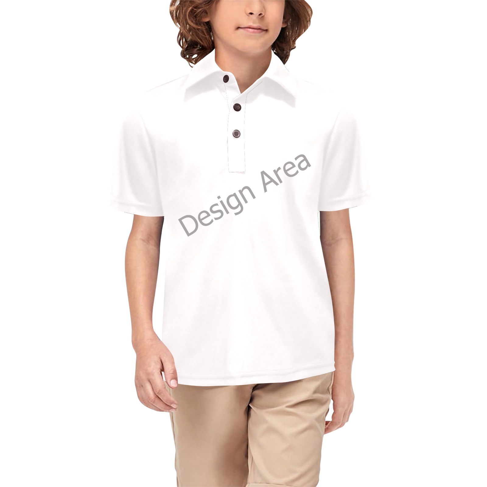 Big Boys' All Over Print Polo Shirt (Model T55)