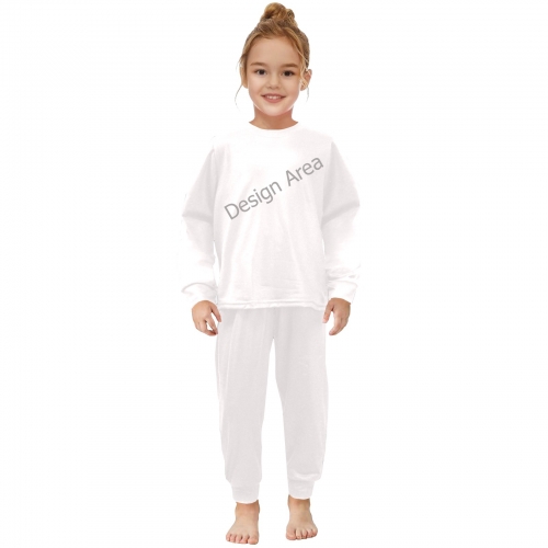 Little Girls' Crew Neck Long Pajama Set