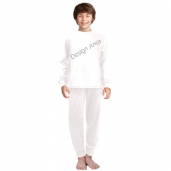 Big Boys' Crew Neck Long Pajama Set