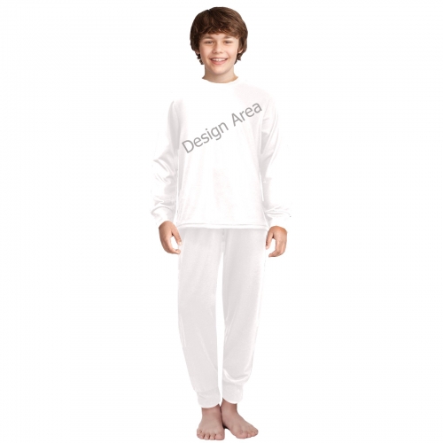 Big Boys' Crew Neck Long Pajama Set