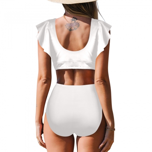 Women's Ruffle Sleeve Bikini Swimsuit (Model S42)