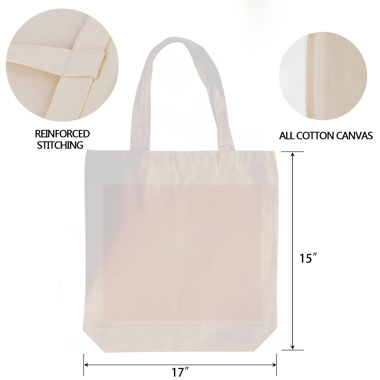 Cotton Tote Bag (One-Sided Printing)