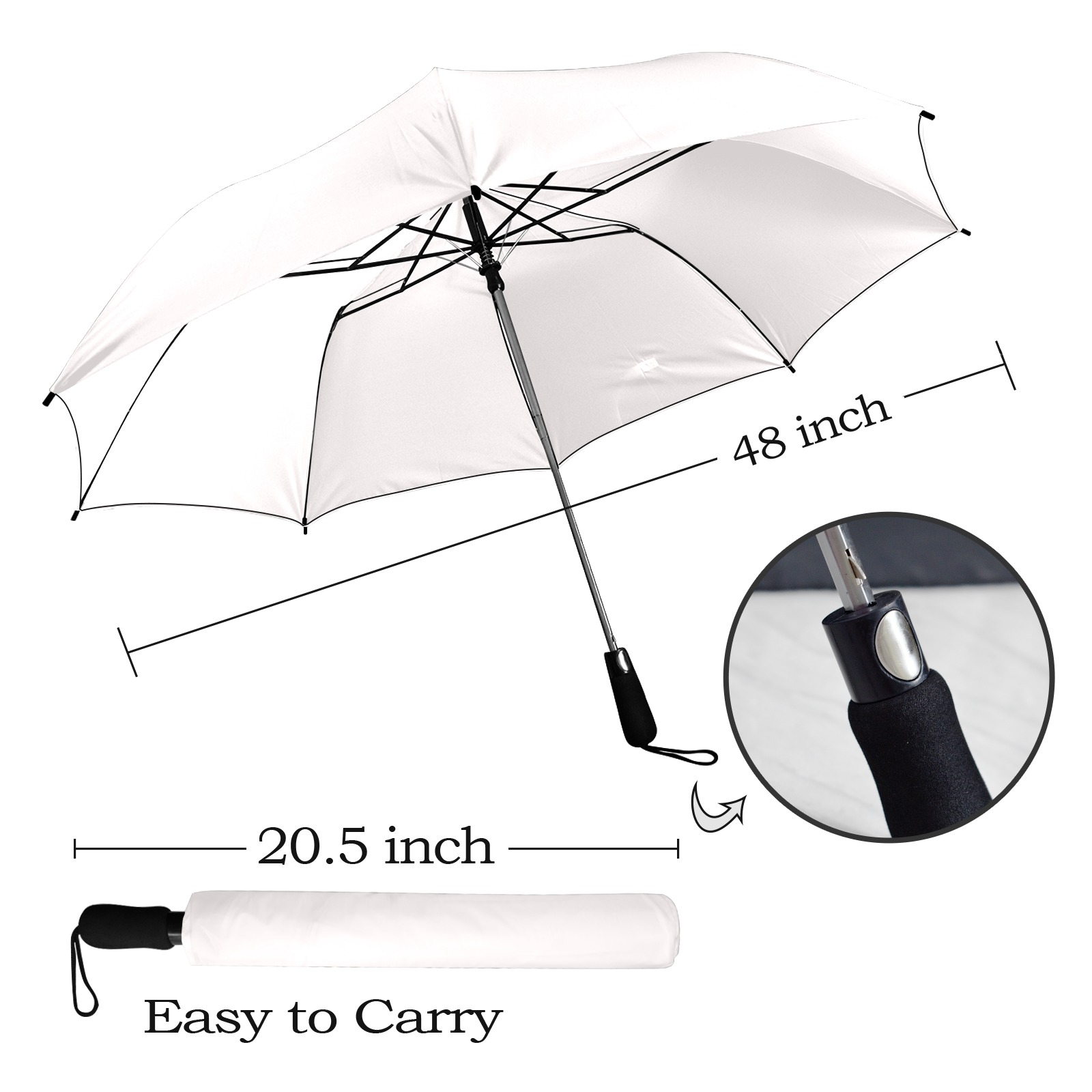 Semi-Automatic Foldable Umbrella (Model U12)