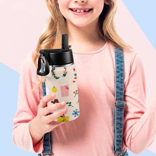 Kids Water Bottle with Straw Lid (12 oz)