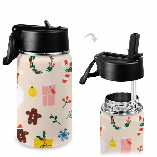 Kids Water Bottle with Straw Lid (12 oz)