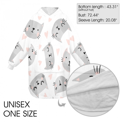 Unisex Blanket Hoodie (Model H59)