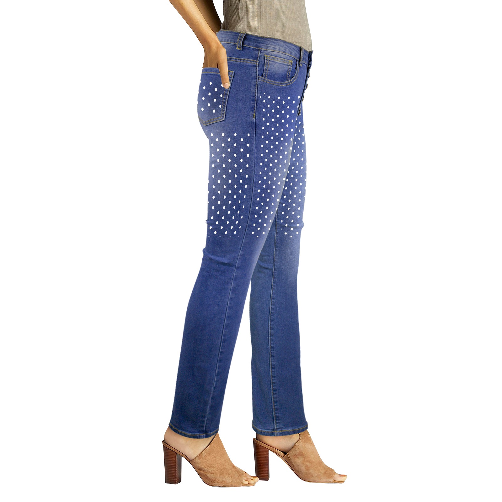 Women's Jeans (Front&Back Printing)