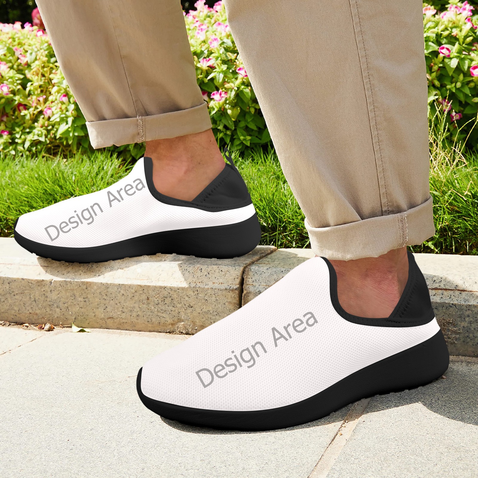 Fly Weave Drop-in Heel Sneakers for Men (Model 02002)