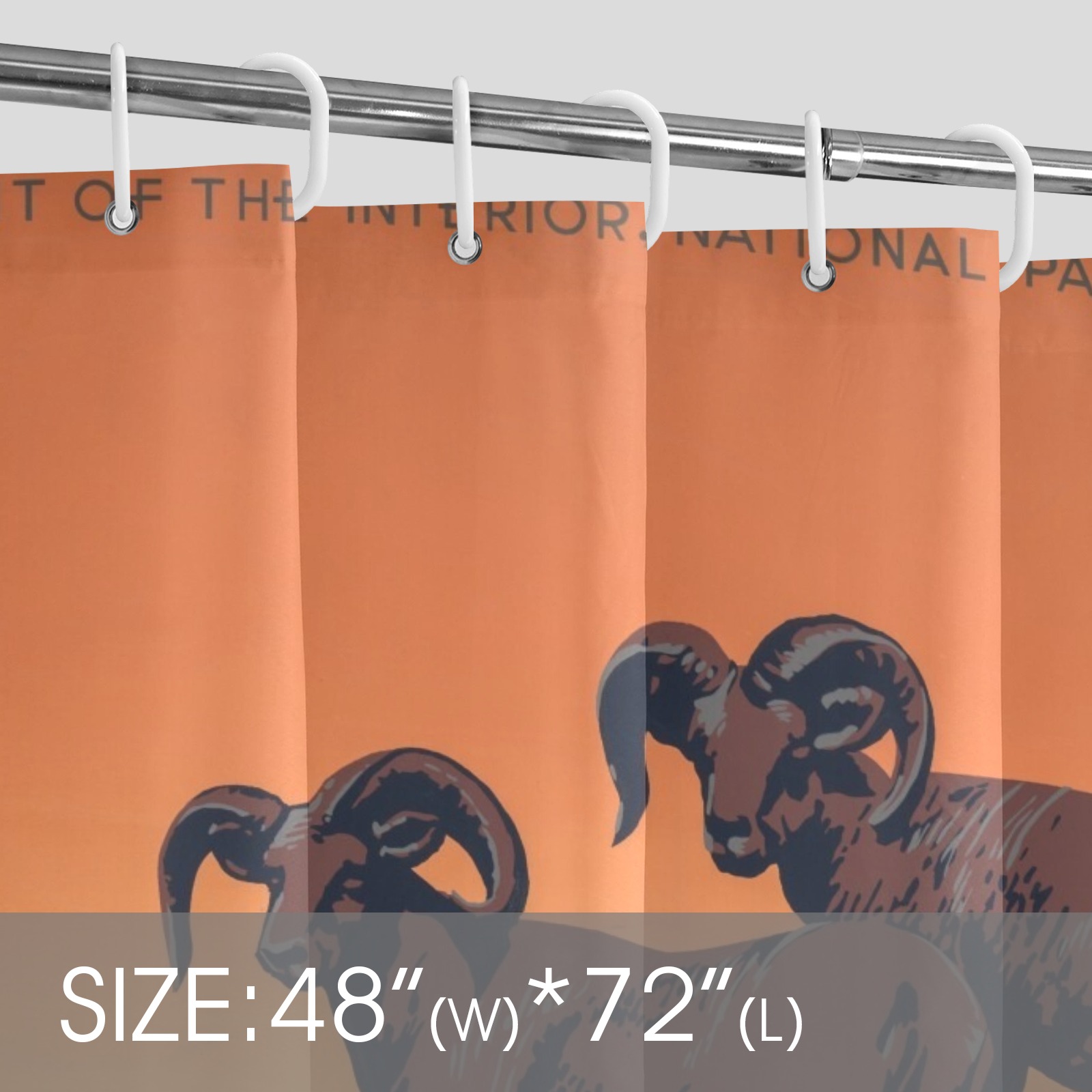Shower Curtain 48"x72"