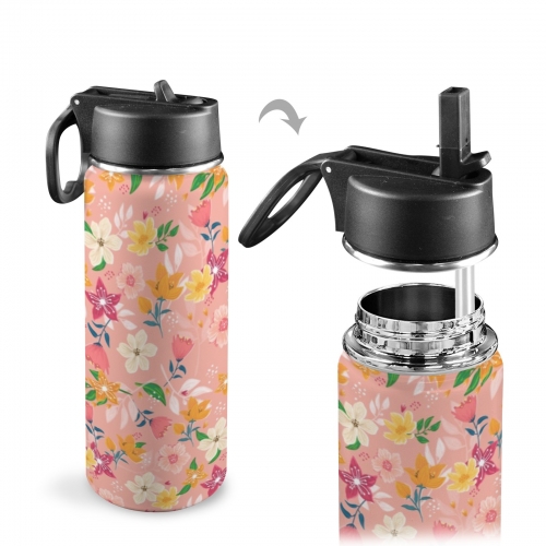 Insulated Water Bottle with Straw Lid (18oz)