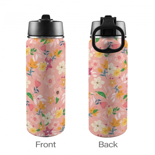 Insulated Water Bottle with Straw Lid (18oz)