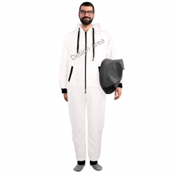Unisex One-Piece Zip Up Hooded Pajamas