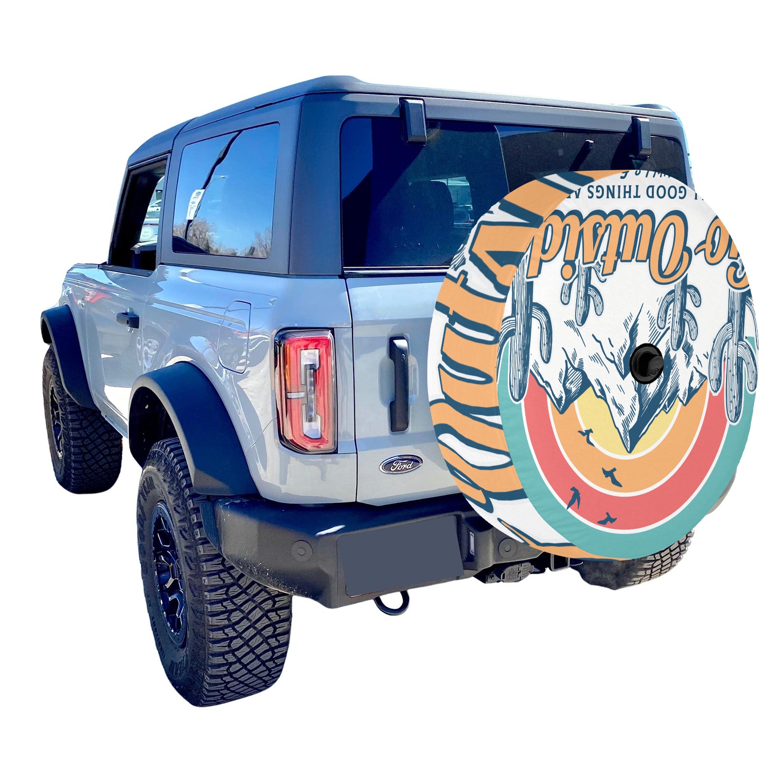Spare Tire Cover with Backup Camera Hole (34 Inch)