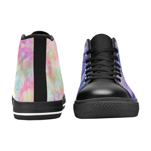 Men's High Top Canvas Shoes-4 Sides (Model 017)