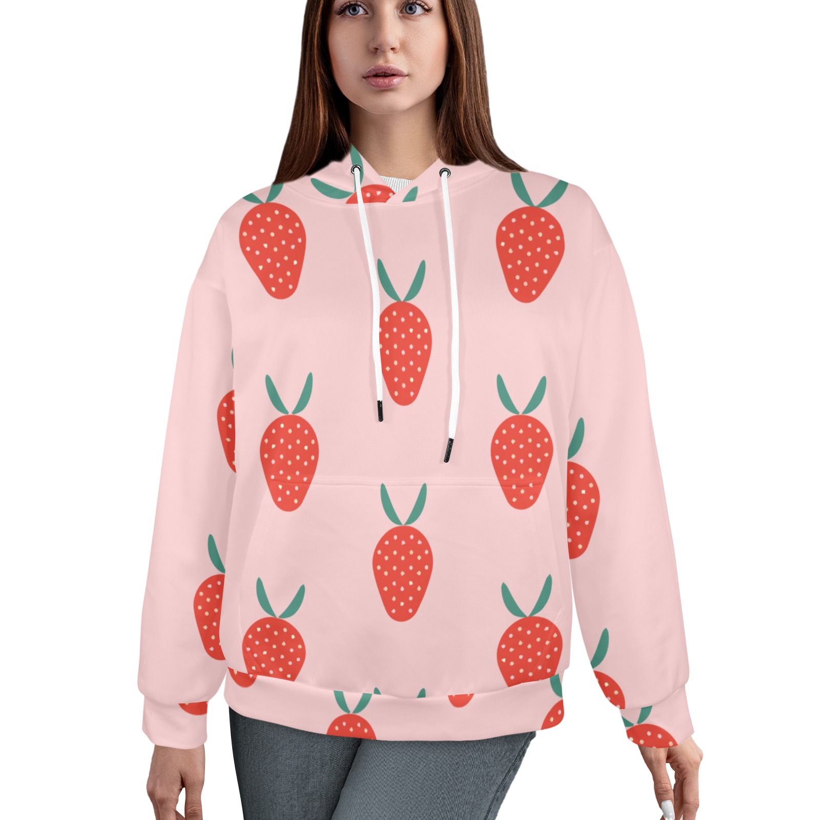 Women's All Over Print Hoodie (Model H61)