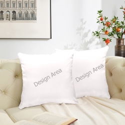 Peach Skin Pillowcase 18"x18" (One Side&Pack of 2)