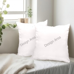 Peach Skin Pillowcase 20"x20" (One Side&Pack of 2)