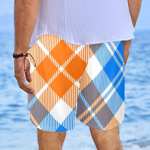 Men's All Over Print Elastic Beach Shorts (Model L20-2)