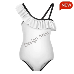 Flounce One-Piece Swimsuit for Girls
